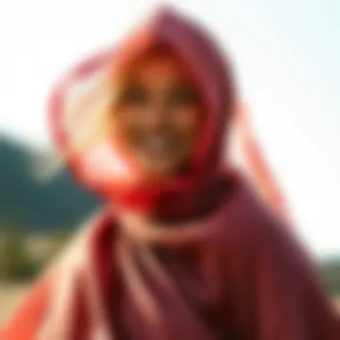 Aesthetic Appeal of Changing Ponchos Aesthetic appeal of changing ponchos in outdoor settings