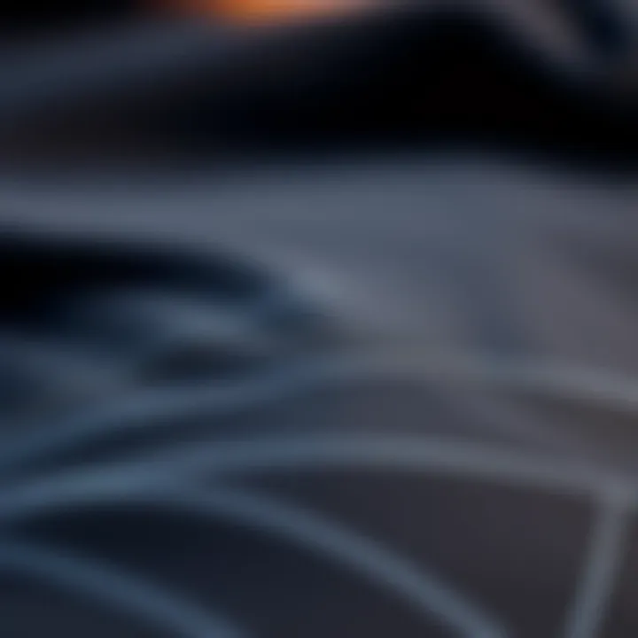 Texture of Yamamoto Neoprene Close-up of Yamamoto neoprene material showcasing its texture