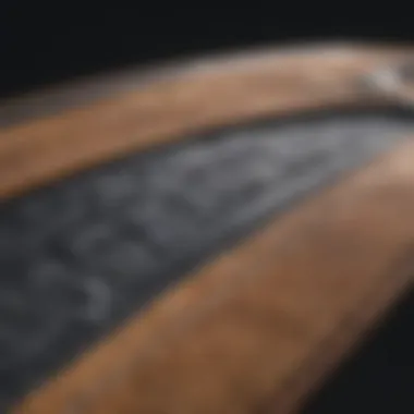 A close-up of the innovative features of the Fanatic Wing Board highlighting its craftsmanship.