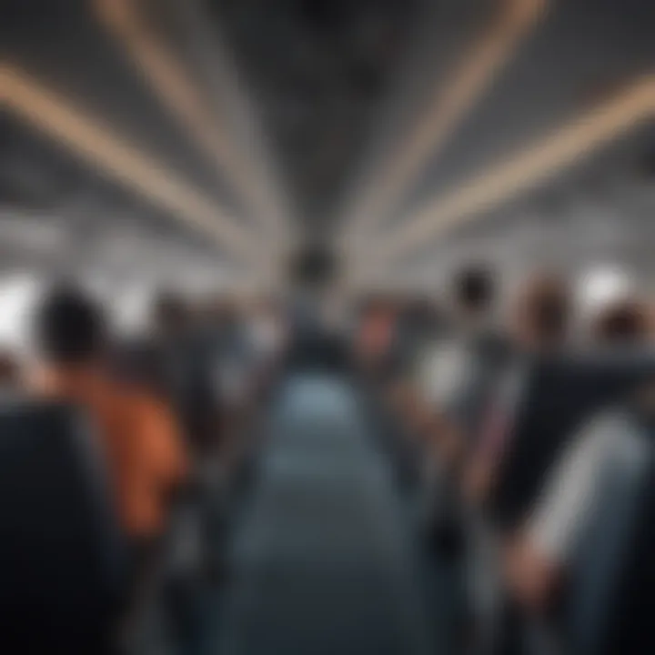 Interior of an aircraft with passengers enjoying their journey to Watamu