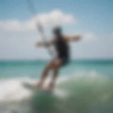 Kiteboarders gliding over the waves at Watamu's coastline