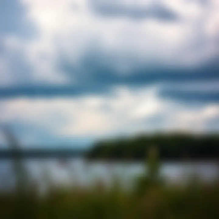 Scenic view of Fond du Lac's lakes under a cloudy sky