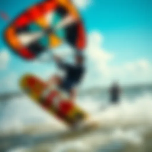 Vibrant kiteboarding scene in Gulfport