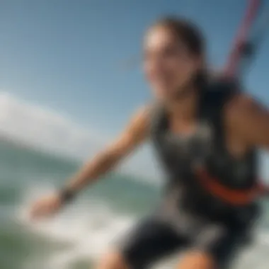 Modern technology enhancing the kiteboarding experience.