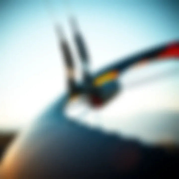 Innovative Design Features of Hydro Foil Kites Close-up of the innovative design features of a hydro foil kite