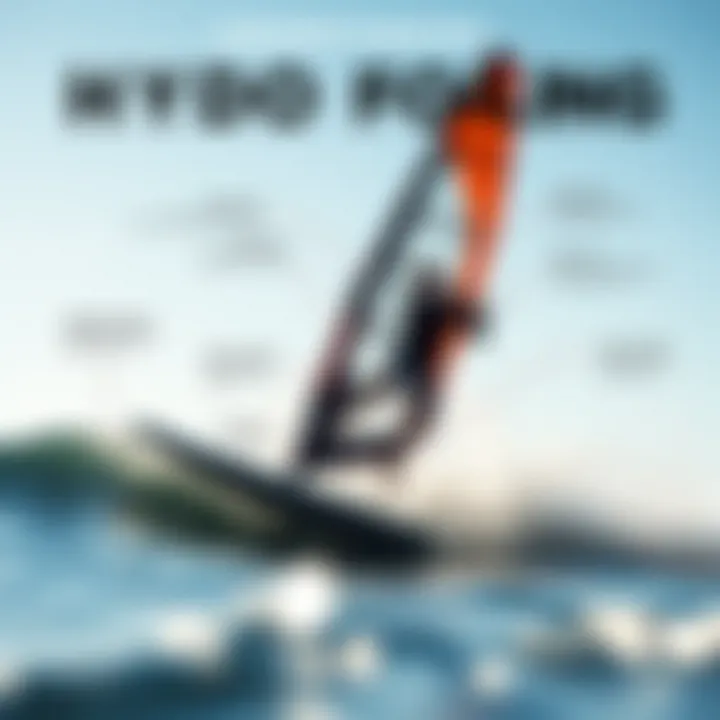 Understanding Hydro Foiling Mechanics An infographic illustrating the mechanics of hydro foiling