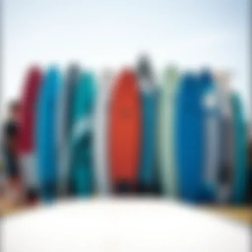 Diverse Hydrofoil Surfboard Options Variety of hydrofoil surfboards displayed