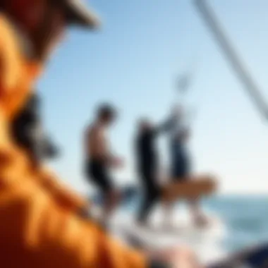 Community members sharing insights about kiteboarding gear