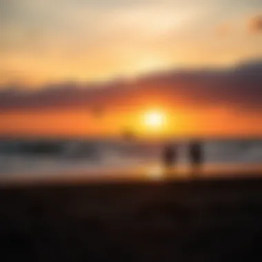 A serene sunset at Jalama Beach, reflecting the tranquil atmosphere enjoyed by kiteboarders.