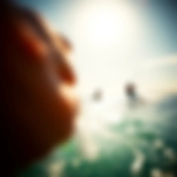 Kitesurfers riding the waves at Kite Beach during a sunny day