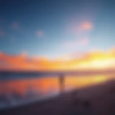 A vibrant sunset over Kite Beach, highlighting its natural beauty