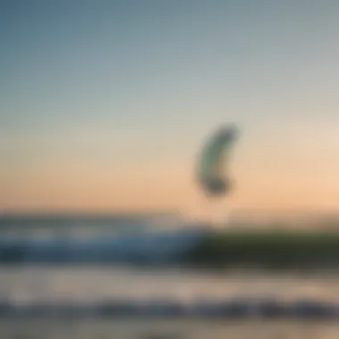 Kite surfers enjoying the waves at a popular spot in Cape Cod