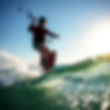 Performance of Split Toe Boots in Kiteboarding Kiteboarder demonstrating split toe boots in action