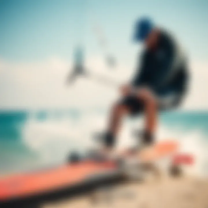 Maintenance tools and techniques for kiteboarding boards