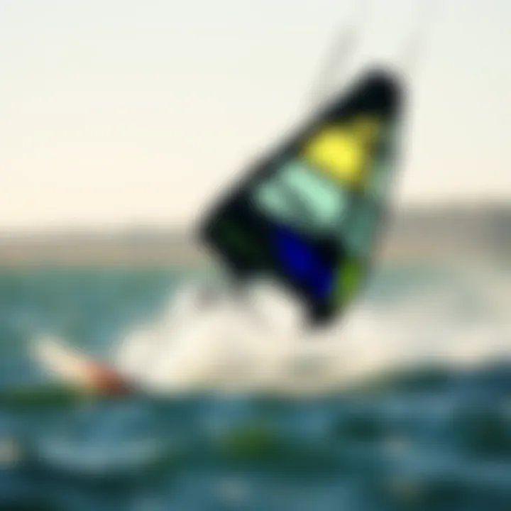 Innovative kiteboarding gear in action on the water