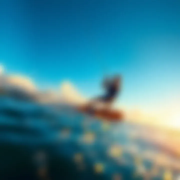 Thrilling Kiteboarding Adventures Exciting kiteboarding action near Coconut Bay
