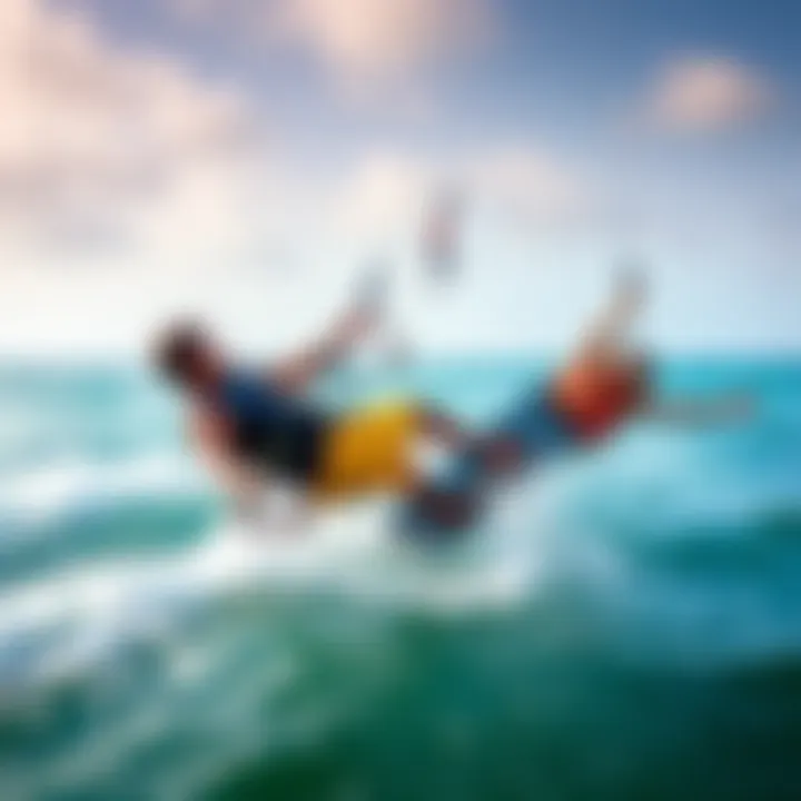 Mastering Kiteboarding Techniques An instructional session showcasing advanced techniques for kiteboarding enthusiasts.