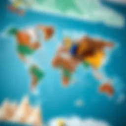 Kitesurfing location map showcasing various spots around the world