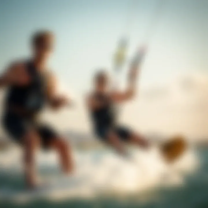 Enthusiasts Enjoying Cabrinha Macro in Action Kiteboarding enthusiasts enjoying Cabrinha Macro experience