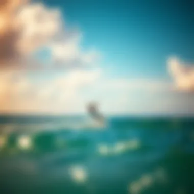 Vibrant kitesurfing scene at a Maui beach