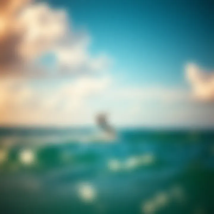 Vibrant kitesurfing scene at a Maui beach