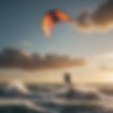 Kite soaring above the ocean waves