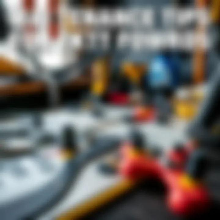 Maintenance tools and tips for KT foil boards displayed