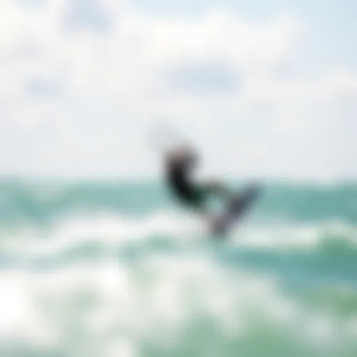 Windy conditions ideal for kiteboarding in Lake Worth