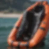 Close-up view of a buoyant life jacket designed for windsurfing