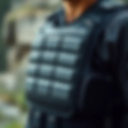 A close-up view of the Liquid Force Impact Vest showcasing its innovative design and materials