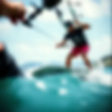 Close-up view of Liquid Force Trip 142 features and design