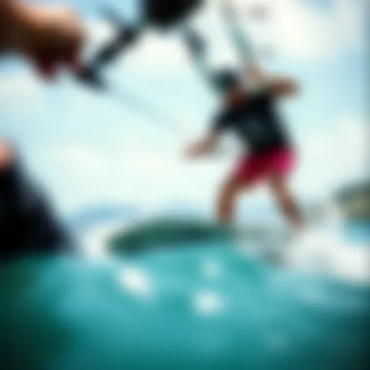 Close-up view of Liquid Force Trip 142 features and design