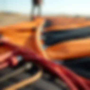 A close-up of the materials used in universal wings