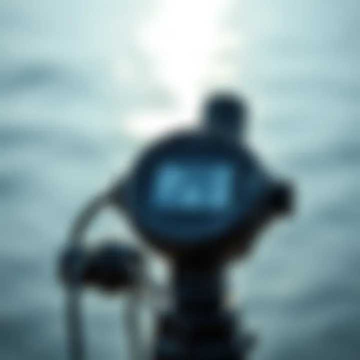 Digital Anemometer for Accurate Wind Speed Measurement An advanced digital anemometer displaying wind speed readings.