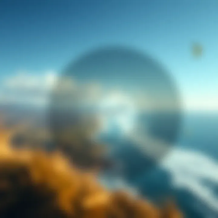 Understanding Regional Wind Patterns at the Coast A scenic view of a coastal area demonstrating varying wind patterns.