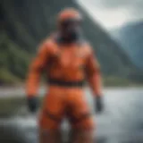 Mustang Survival Dry Suit showcasing its streamlined design