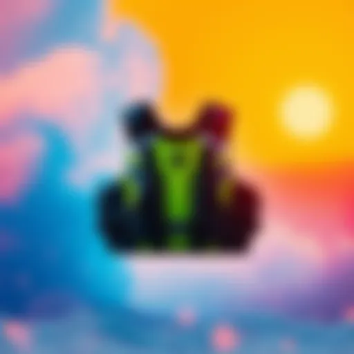 The Mystic Impact Vest displayed on a vibrant kiteboarding backdrop