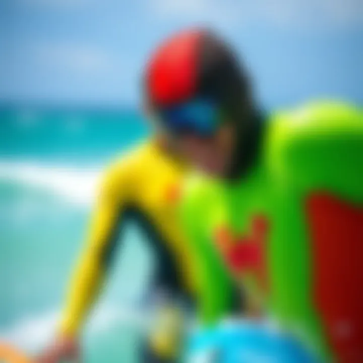 Vibrant Colors of Mystic Wetsuits Showcasing the vibrant colors of Mystic wetsuits