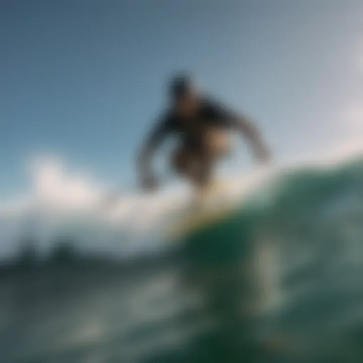 A rider demonstrating the agility of a Naish kite surfboard on the water