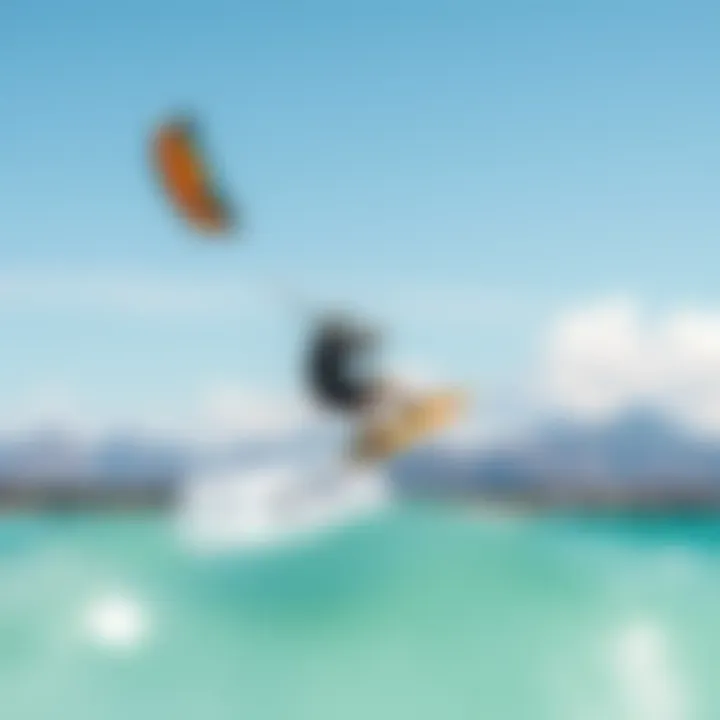 Scenic Kiteboarding Spot Beautiful global kiteboarding location