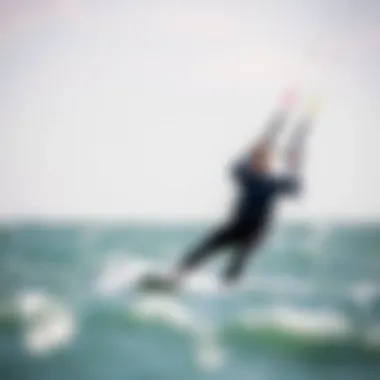 Kiteboarder utilizing Naish windsurf foil in diverse conditions