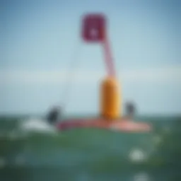 Nantucket Sound Buoy in action near kiteboarders