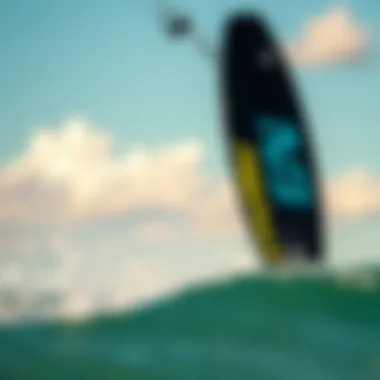 Dynamic kiteboard showcasing its design and features