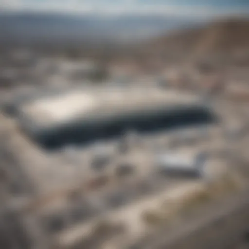 Scenic view of La Paz airport terminal