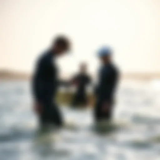 Wetsuit fitting session for kiteboarding enthusiasts