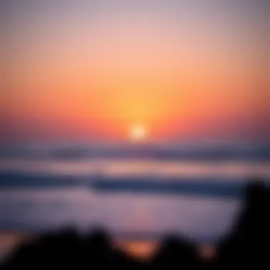 Sunset Over Bodega Bay and Lunar Influence A picturesque sunset over Bodega Bay, reflecting the changing tides and their connection to lunar cycles.