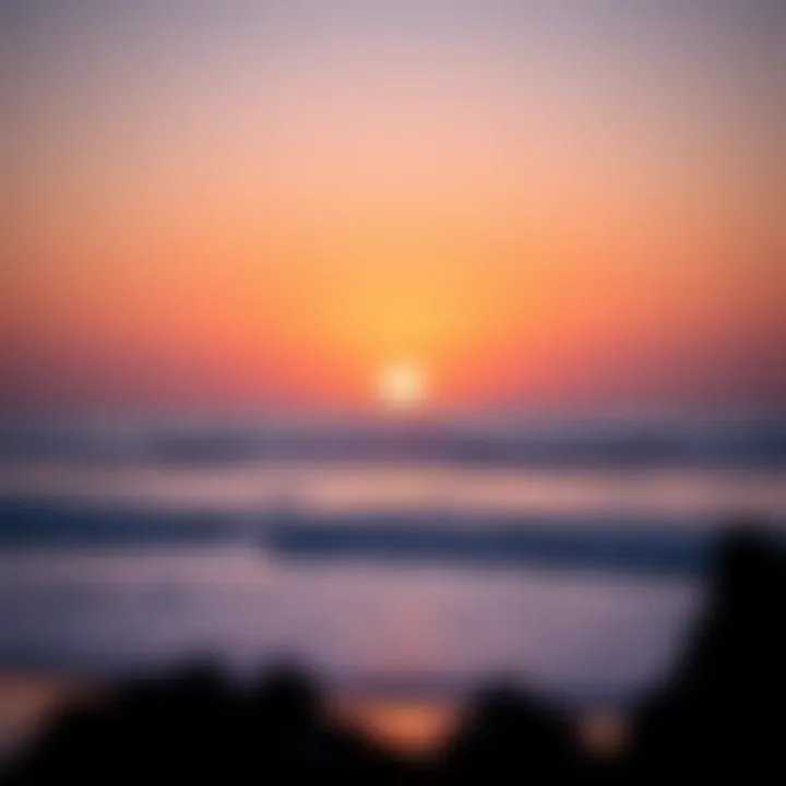 Sunset Over Bodega Bay and Lunar Influence A picturesque sunset over Bodega Bay, reflecting the changing tides and their connection to lunar cycles.