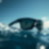 High-performance kitesurfing sunglasses with polarized lenses