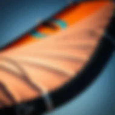 Close-up of Ozone trainer kite design details