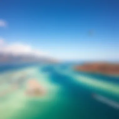 Scenic view of Pleasure Bay with clear blue skies